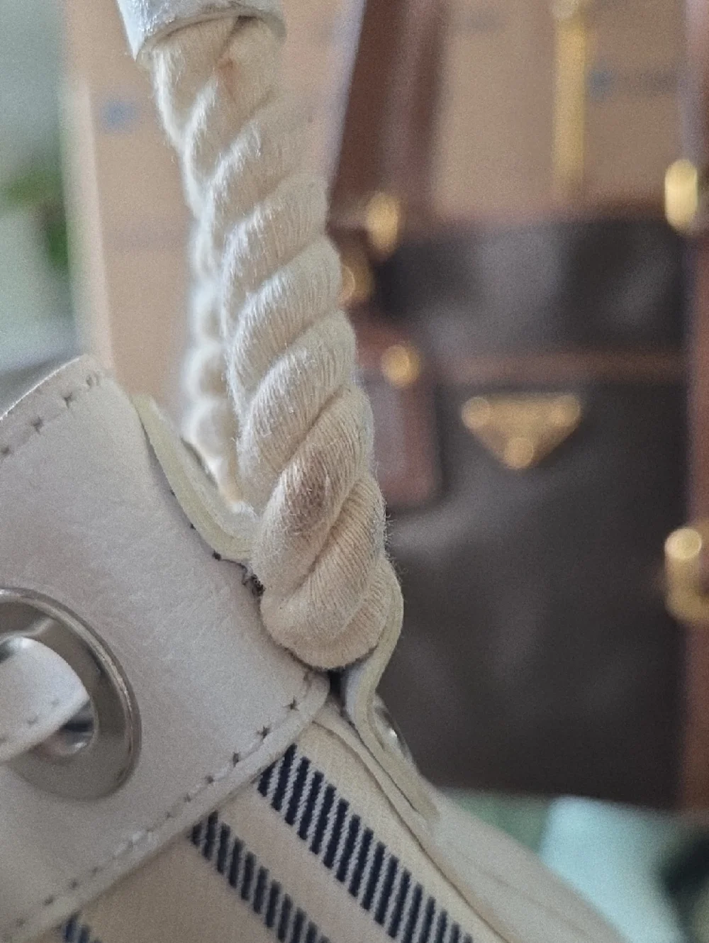 Bundle Prada & BurberryBrown Nylon Tote with Tan Leather Trim and Gold Hardware - Picture 11 of 16